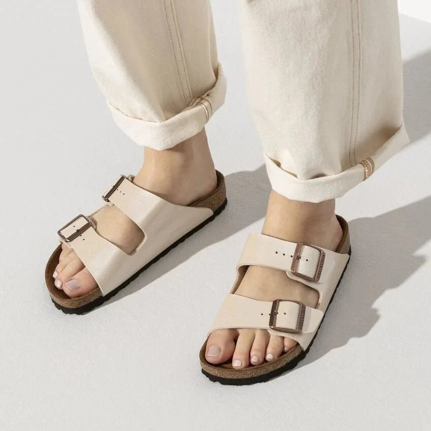 Birkenstock - Arizona Graceful Pearl White Birko-Flor