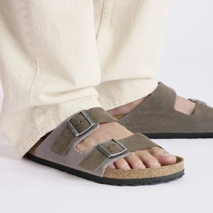 Birkenstock - Arizona Concrete Gray Mixed Leather