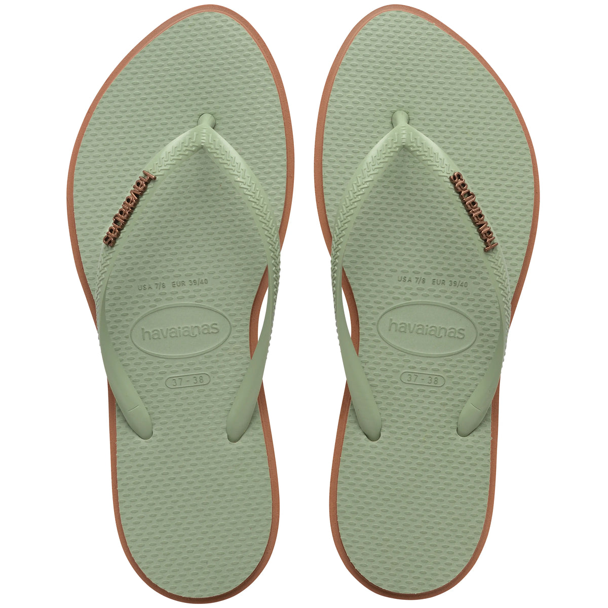 Havaianas Ladies - Slim Point Rust-Smoke Green