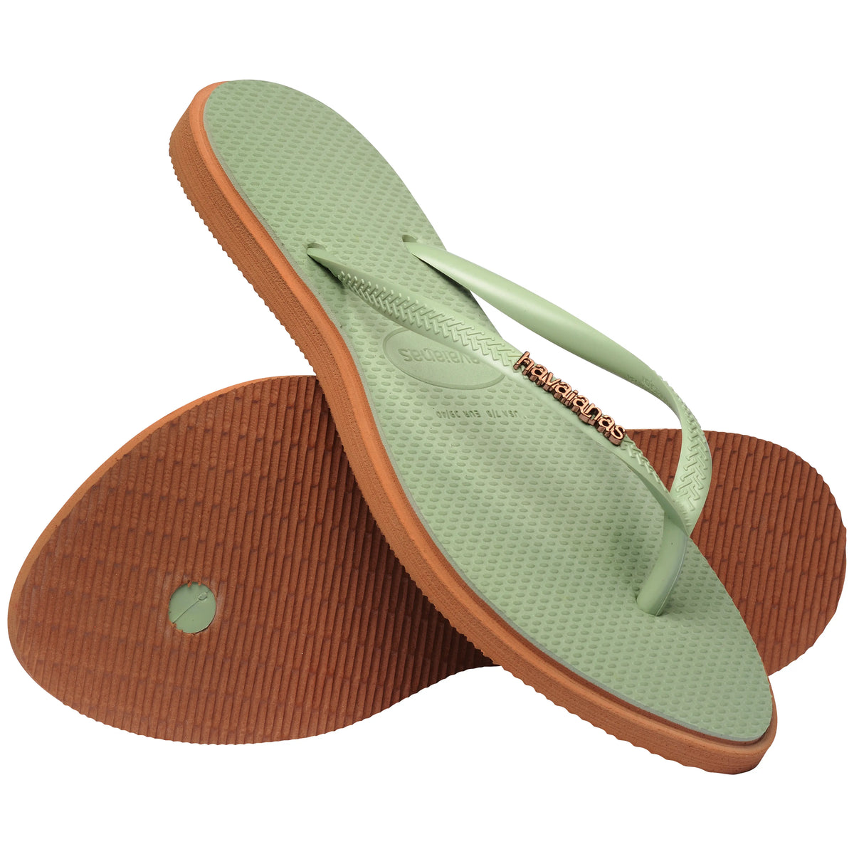 Havaianas Ladies - Slim Point Rust-Smoke Green