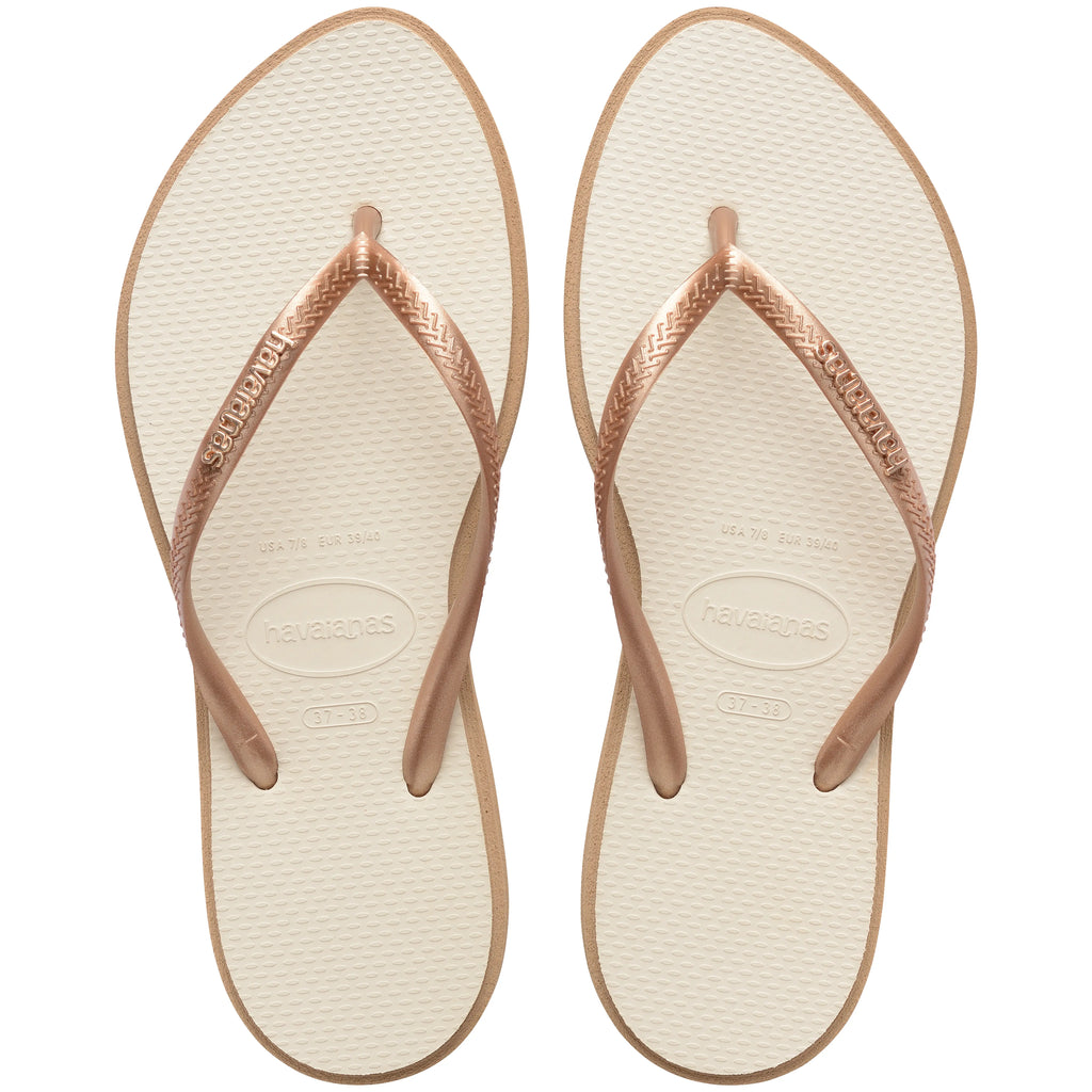 Havaianas Ladies - Slim Point Rose Gold-Beige