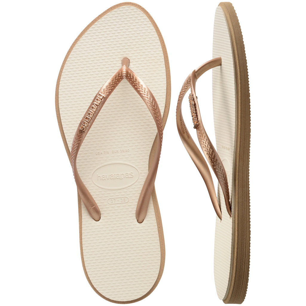 Havaianas Ladies - Slim Point Rose Gold-Beige