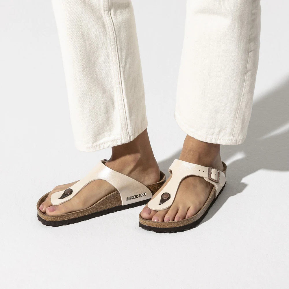 Birkenstock - Gizeh Graceful Pearl White Birko-Flor