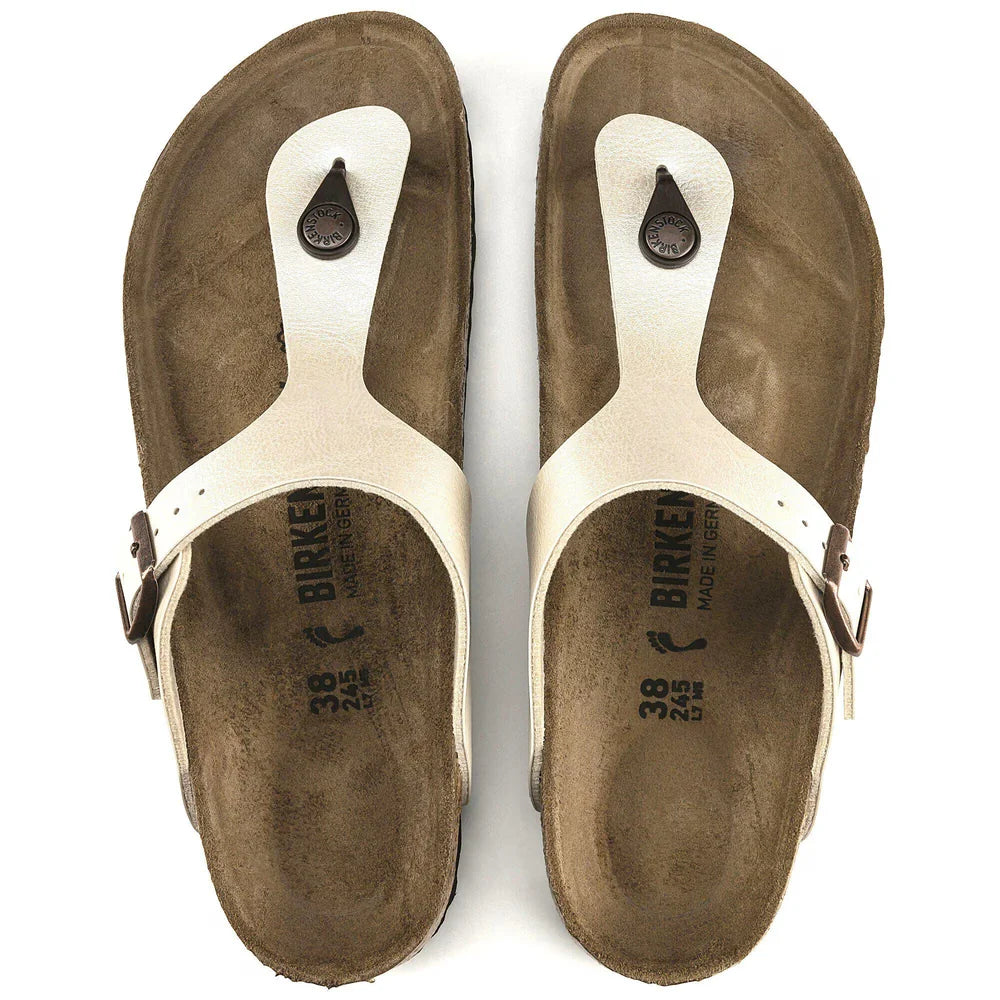 Birkenstock - Gizeh Graceful Pearl White Birko-Flor