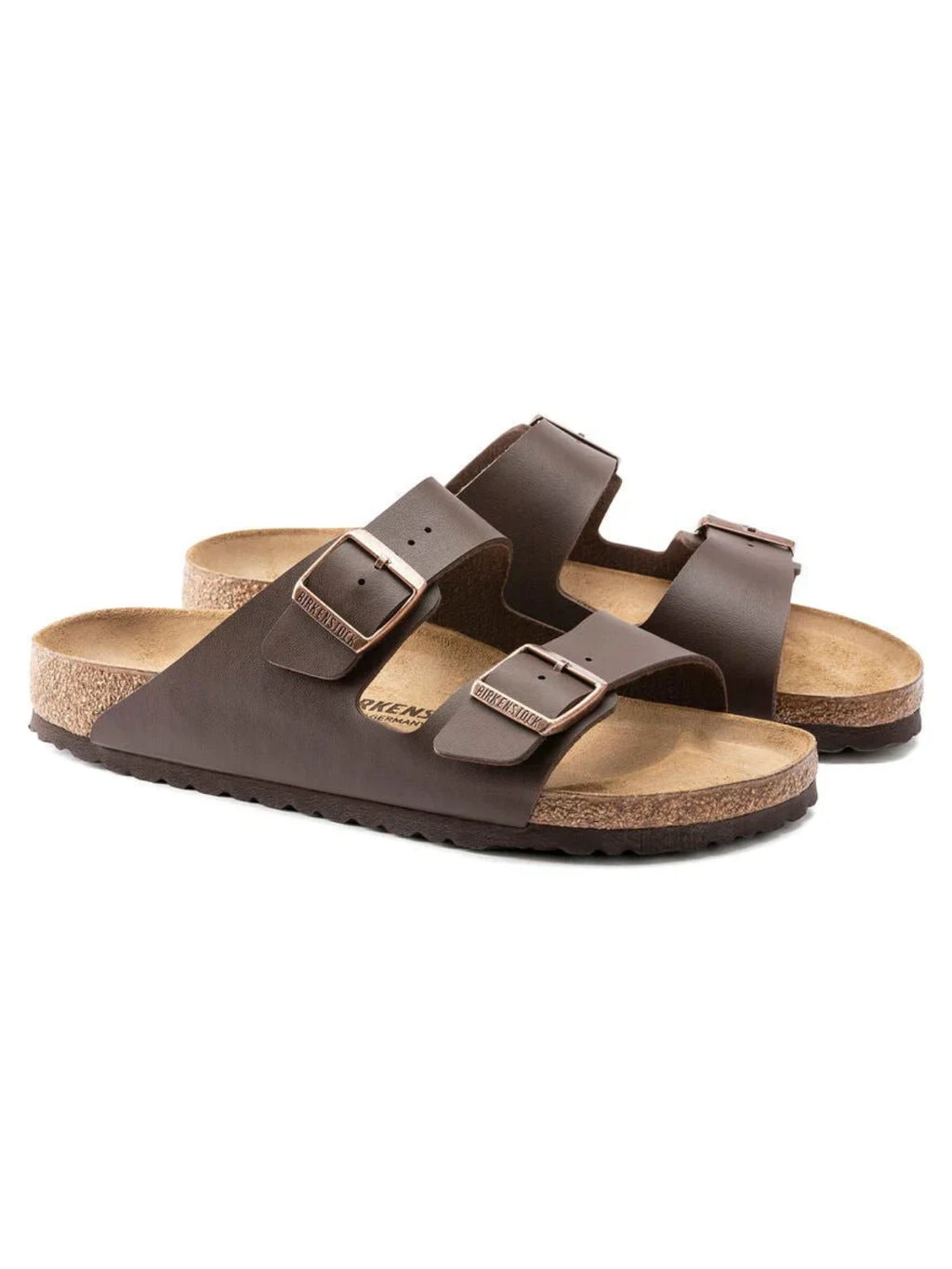 Birkenstock - Arizona Dark Brown Natural Leather