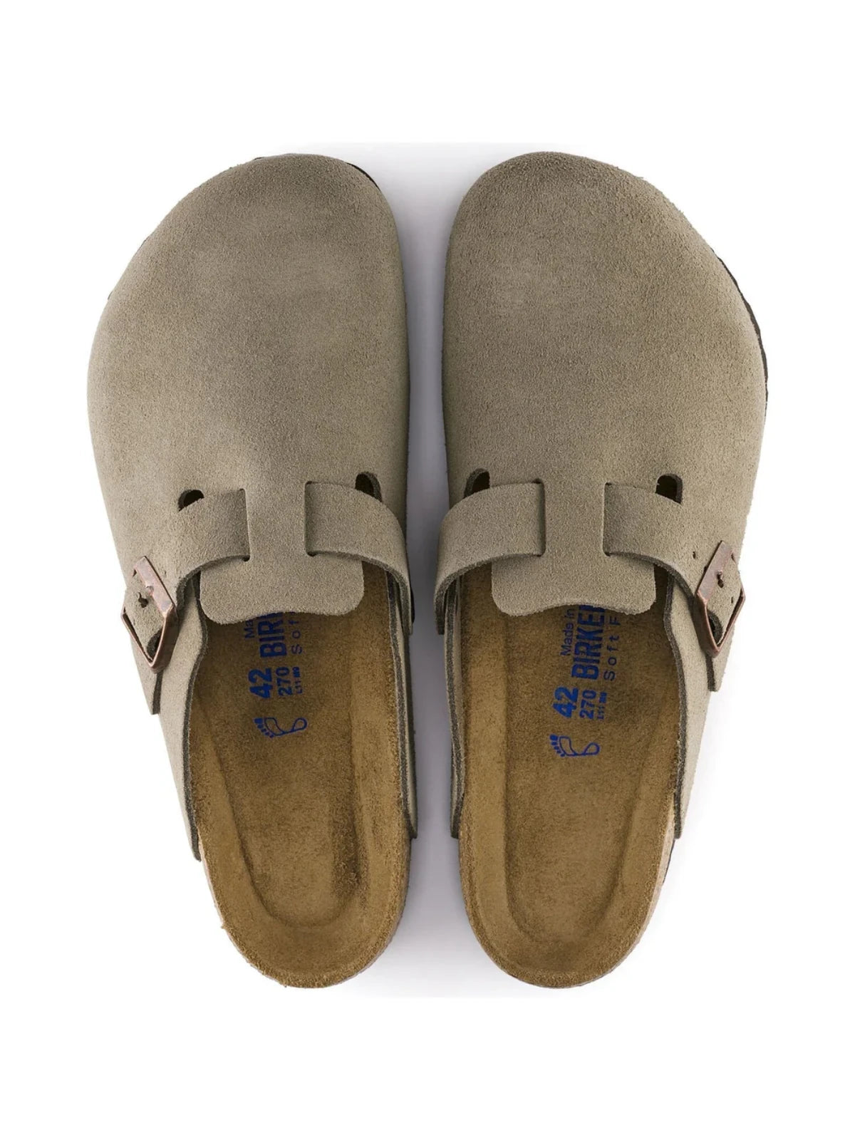 Birkenstock - Boston Suede Taupe Leather