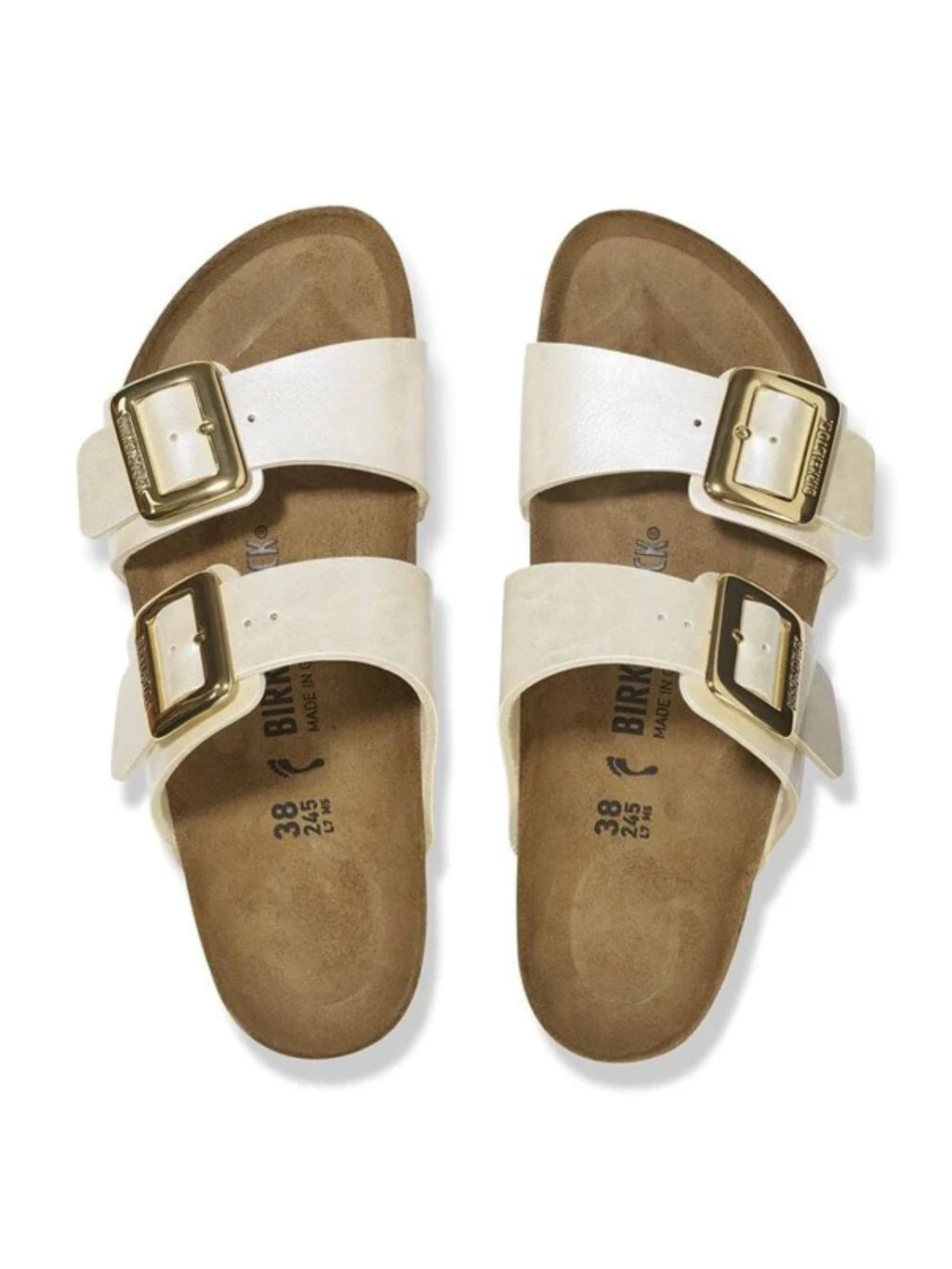 Birkenstock - Sydney Cushion Buckle Graceful Pearl White Birko-Flor