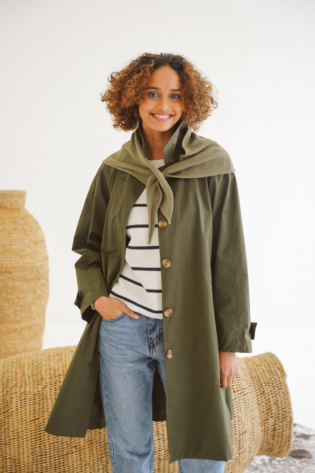 Just Cruizin Ladies Coat - Carla Cotton Twill Coat