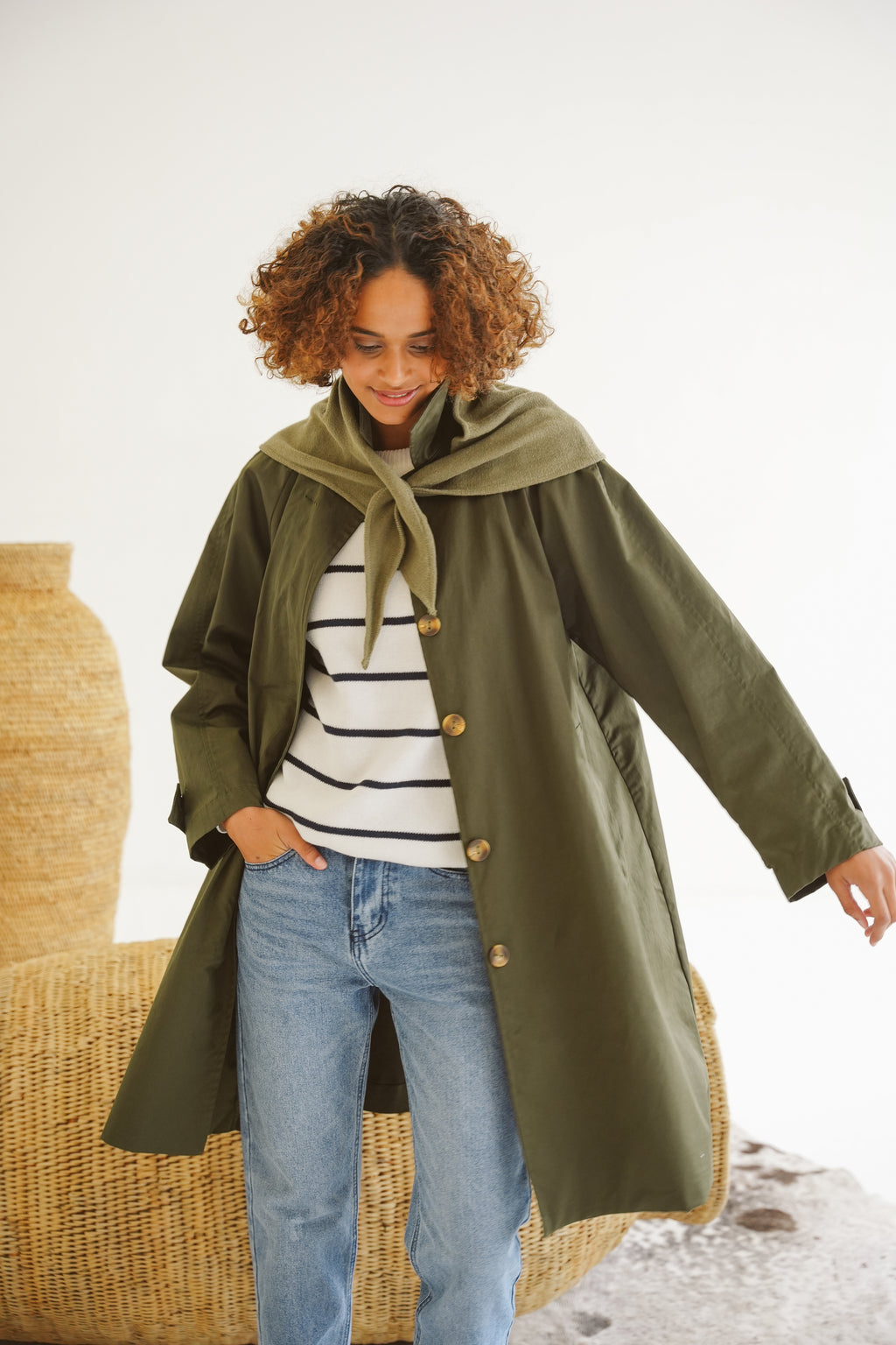 Just Cruizin Ladies Coat - Carla Cotton Twill Coat