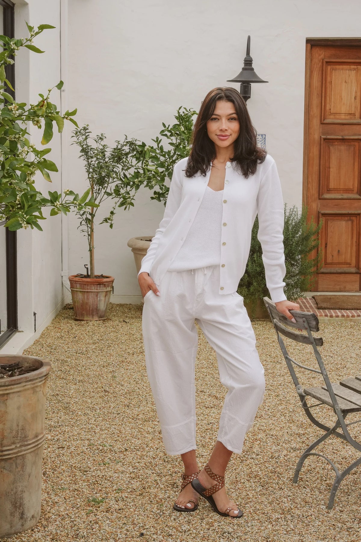 Just Cruizin Ladies Pants - Cove Cotton Barrel Pants
