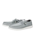 Hey Dude Mens - Wally Stretch Canvas Light Grey