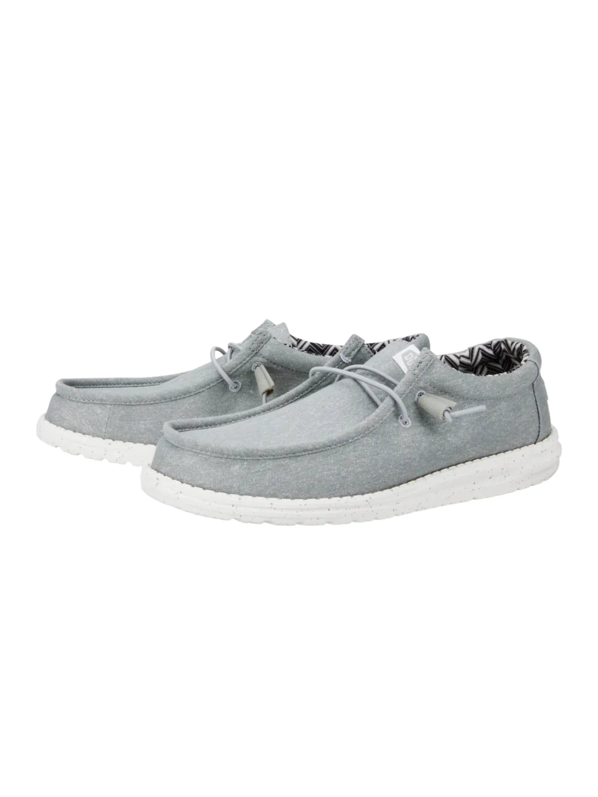 Hey Dude Mens - Wally Stretch Canvas Light Grey