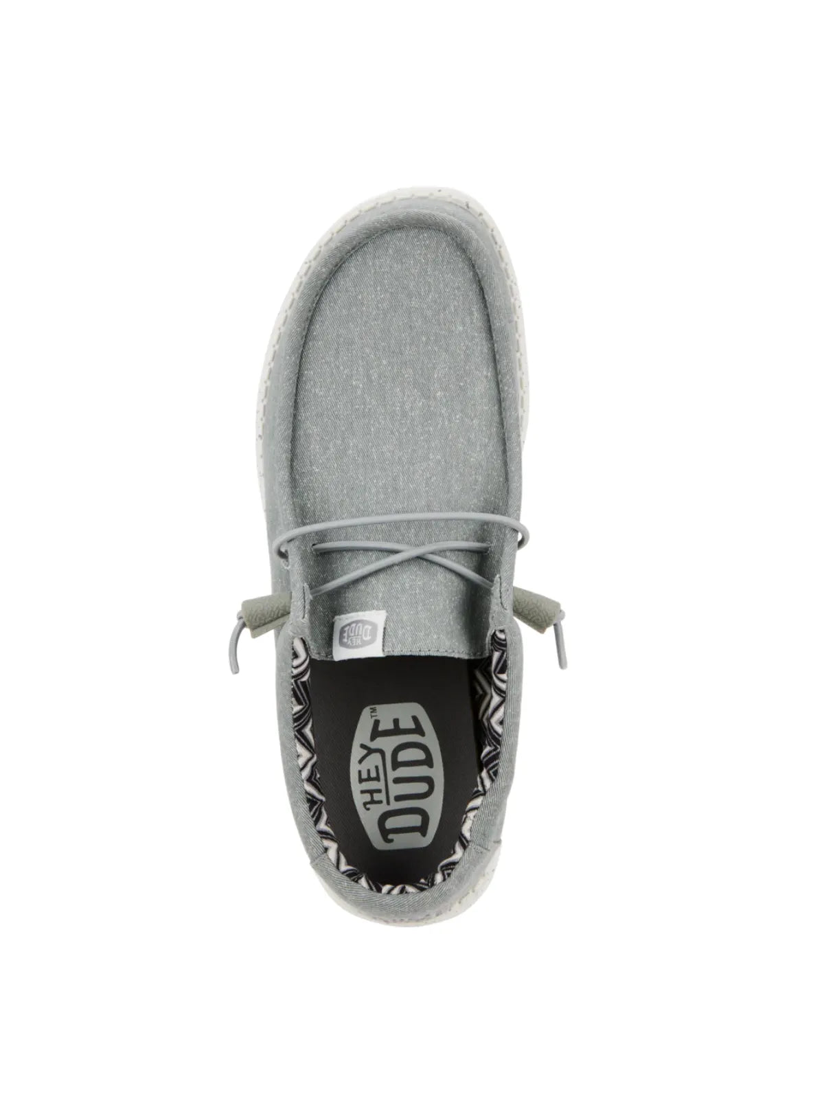 Hey Dude Mens - Wally Stretch Canvas Light Grey