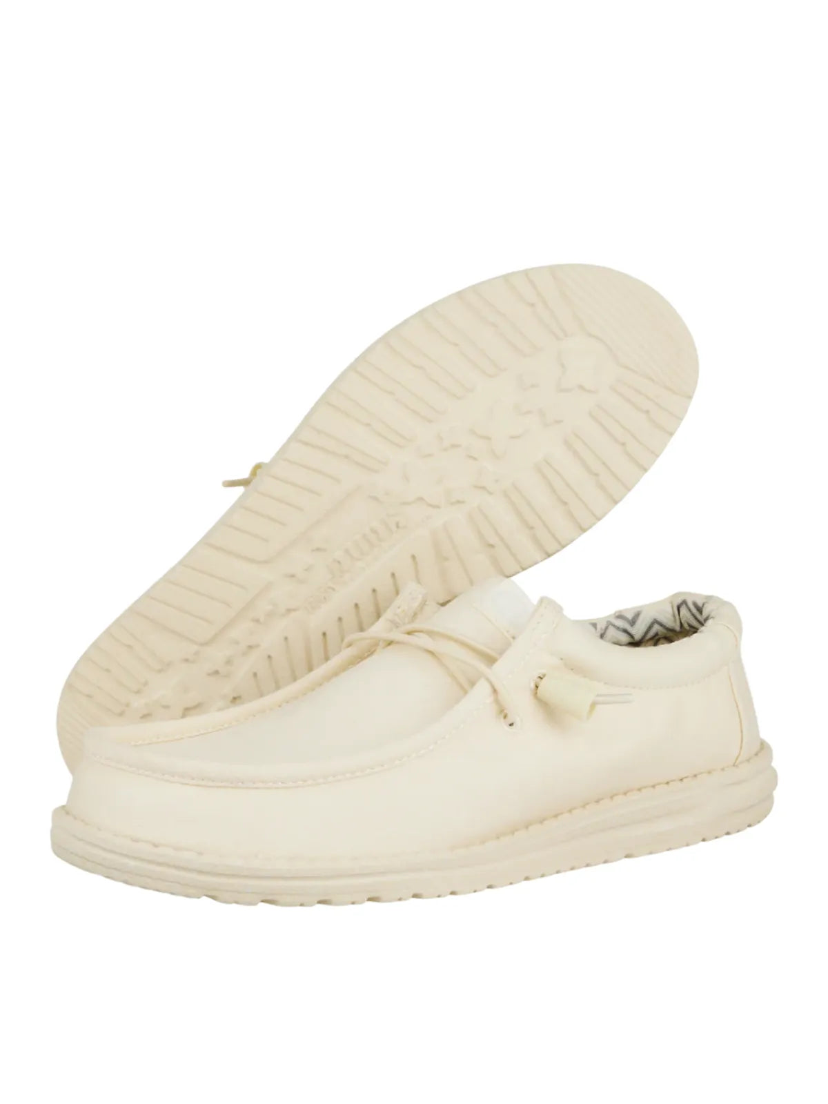 Hey Dude Mens - Wally Stretch Canvas Stone White