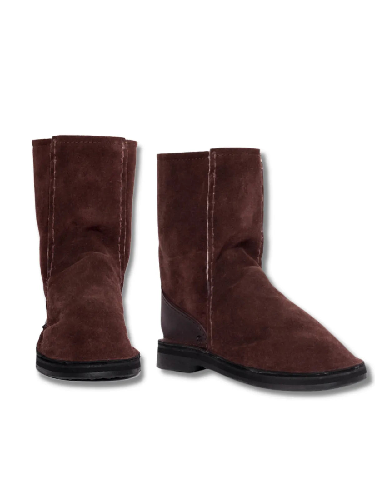 InStep Full Suede Sheepskin Boots - Brown