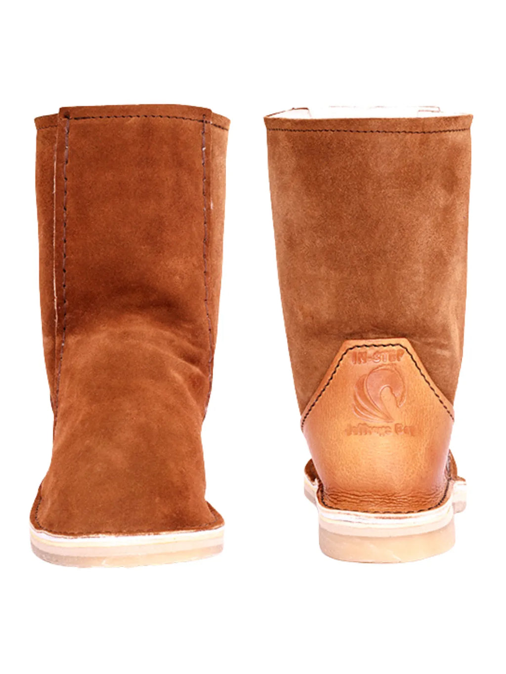 InStep Full Suede Sheepskin Boots - Tan