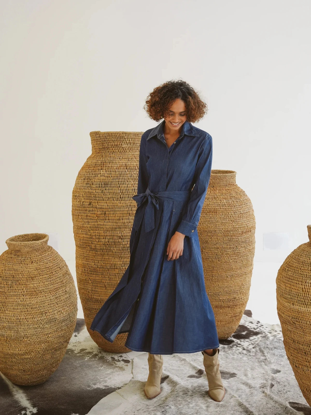 Just Cruizin Ladies Dress - Piper Denim Shirt Dress
