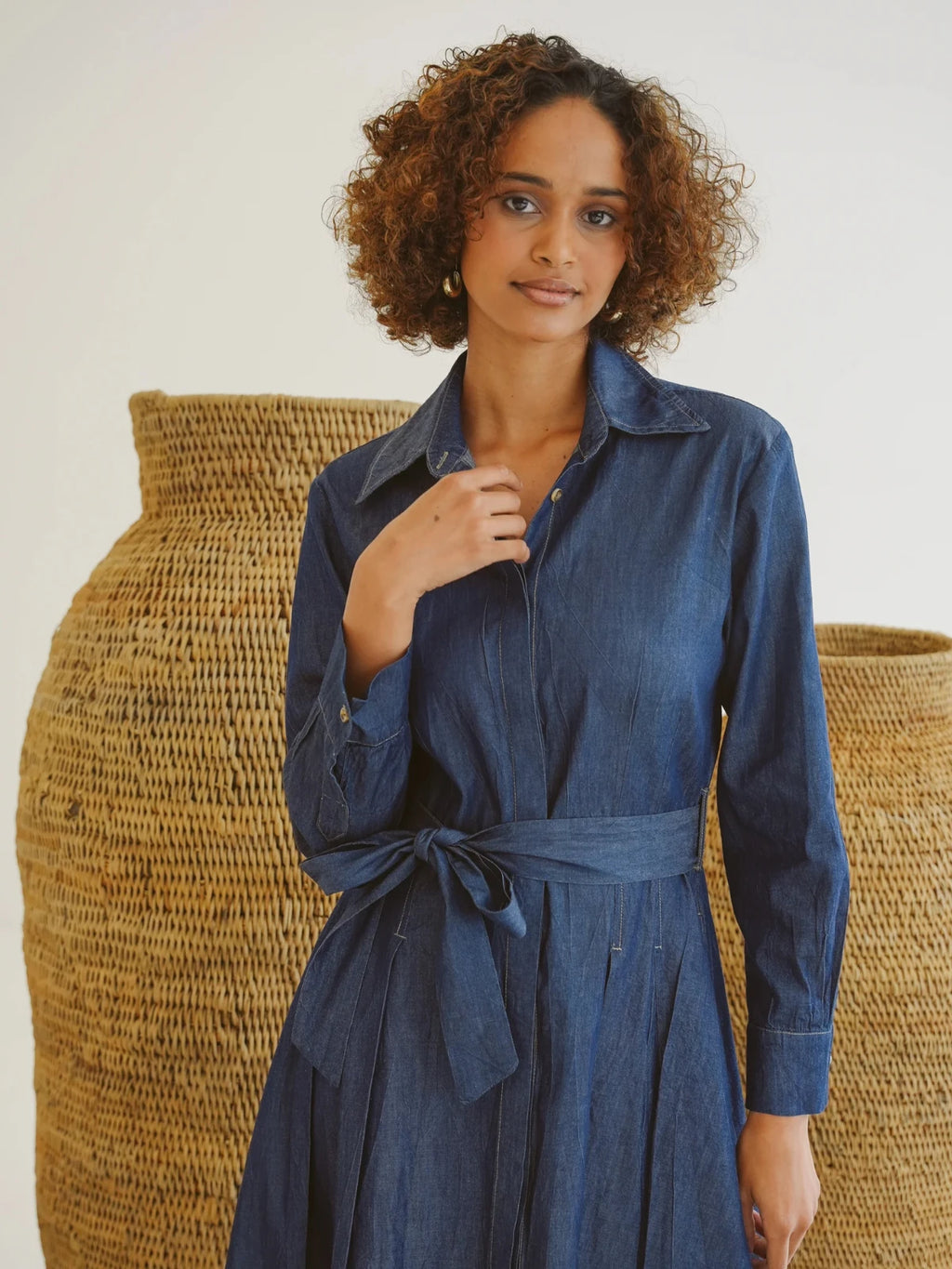 Just Cruizin Ladies Dress - Piper Denim Shirt Dress