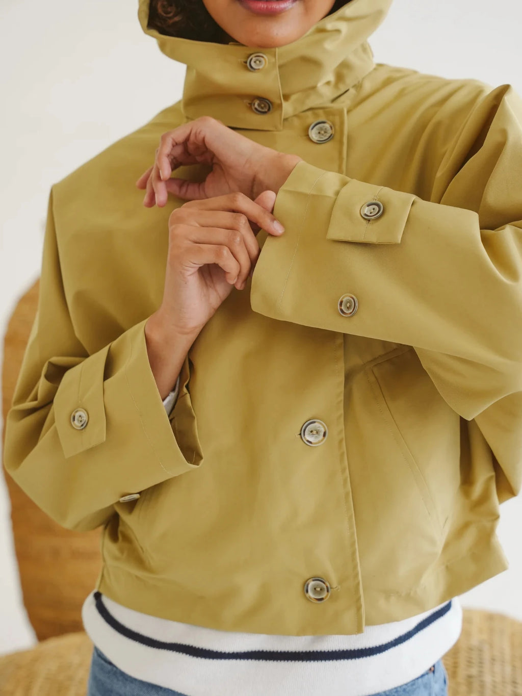 Just Cruizin Ladies Jacket - Nia Cotton-Blend Batwing Jacket