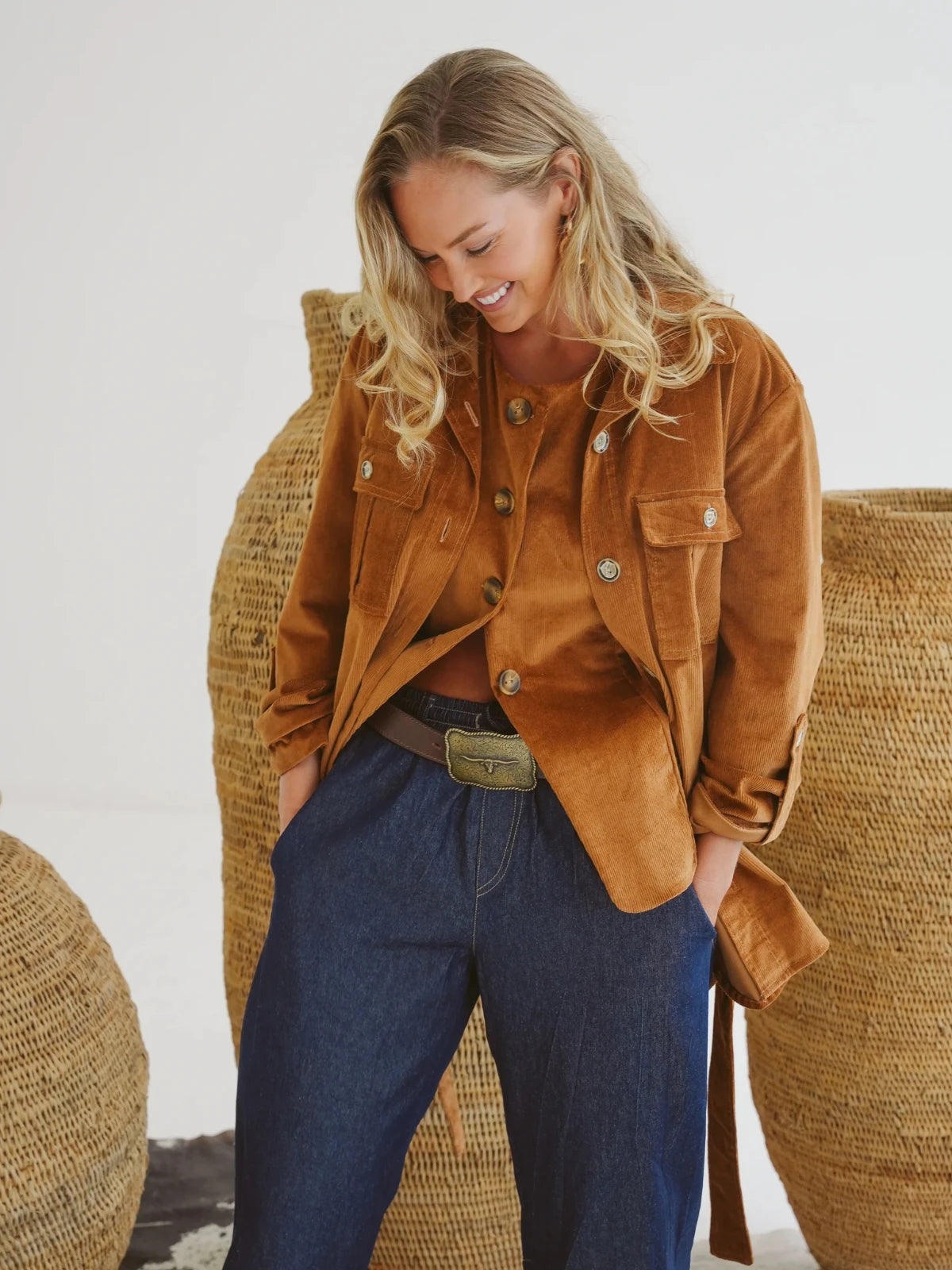 Just Cruizin Ladies Jacket - Safari Cotton Corduroy
