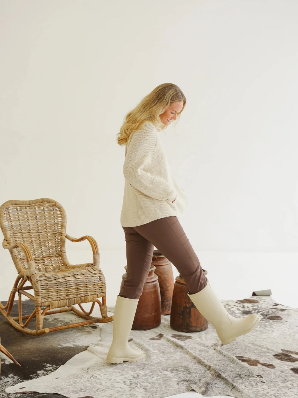 Just Cruizin Ladies Pants - Charlotte Bengaline Kick-Flare Pants
