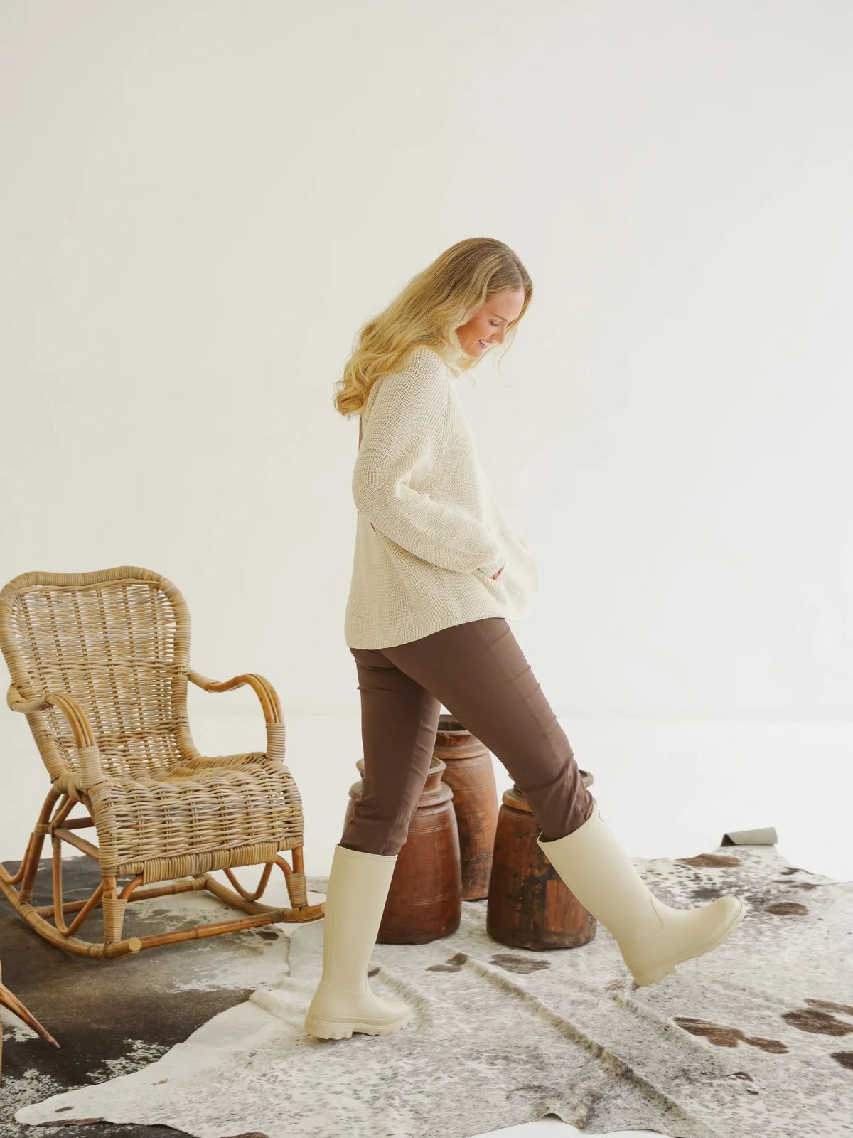 Just Cruizin Ladies Pants - Charlotte Bengaline Kick-Flare Pants