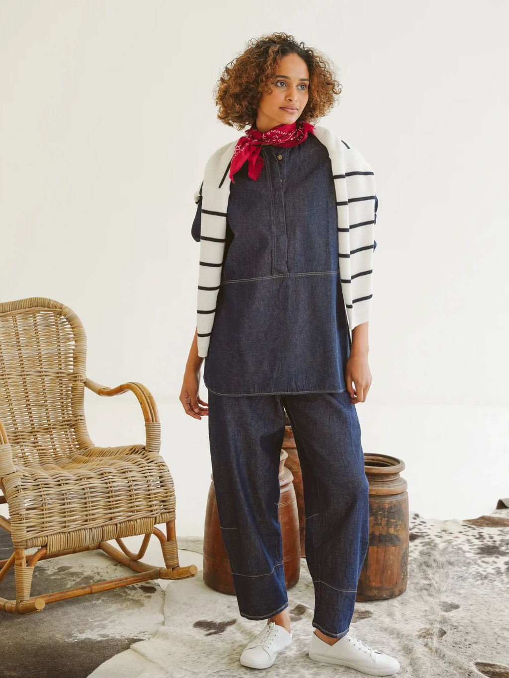 Just Cruizin Ladies Shirt - Zia Denim Oversized Shirt