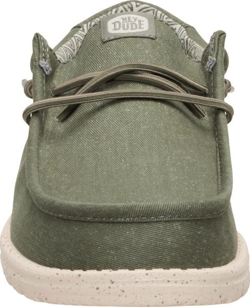 Hey Dude Mens - Wally Stretch Canvas Tea - Parchment