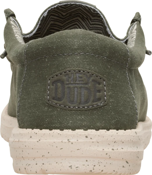 Hey Dude Mens - Wally Stretch Canvas Tea - Parchment
