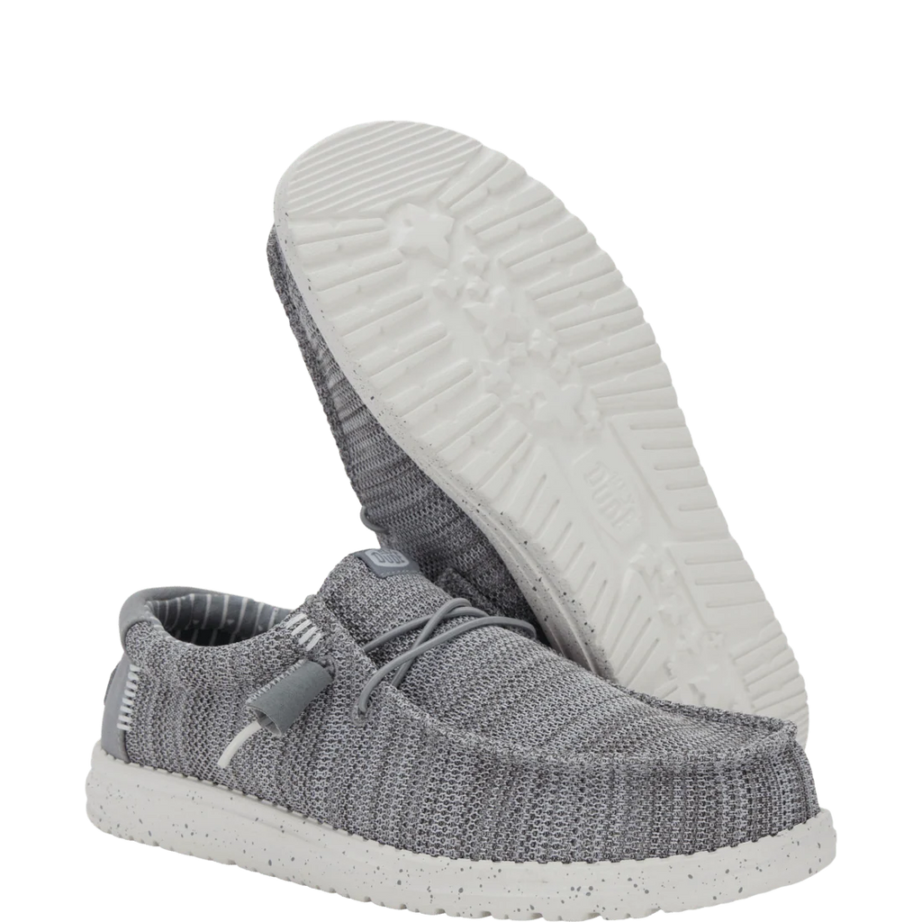 Hey Dude Mens - Wally Stretch Sox Grey