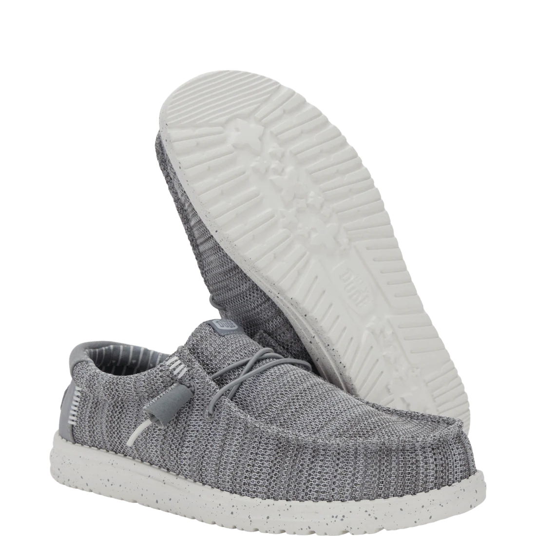 Hey Dude Mens - Wally Stretch Sox Grey