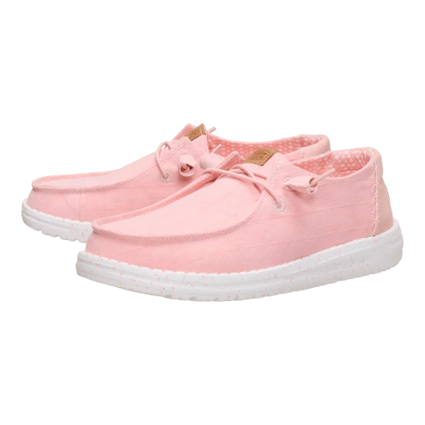 Hey Dude Ladies - Wendy Chambray Grid Pale Pink