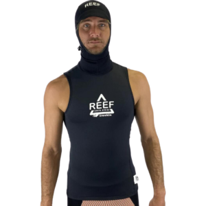 REEF MENS RASH VEST FIRE SKIN HOODED