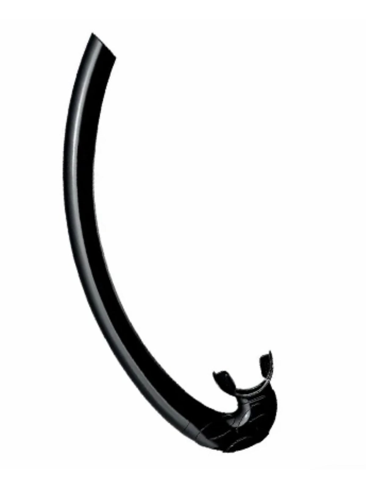 Mistral snorkel for freediving and spearfishing with flexible silicone bite