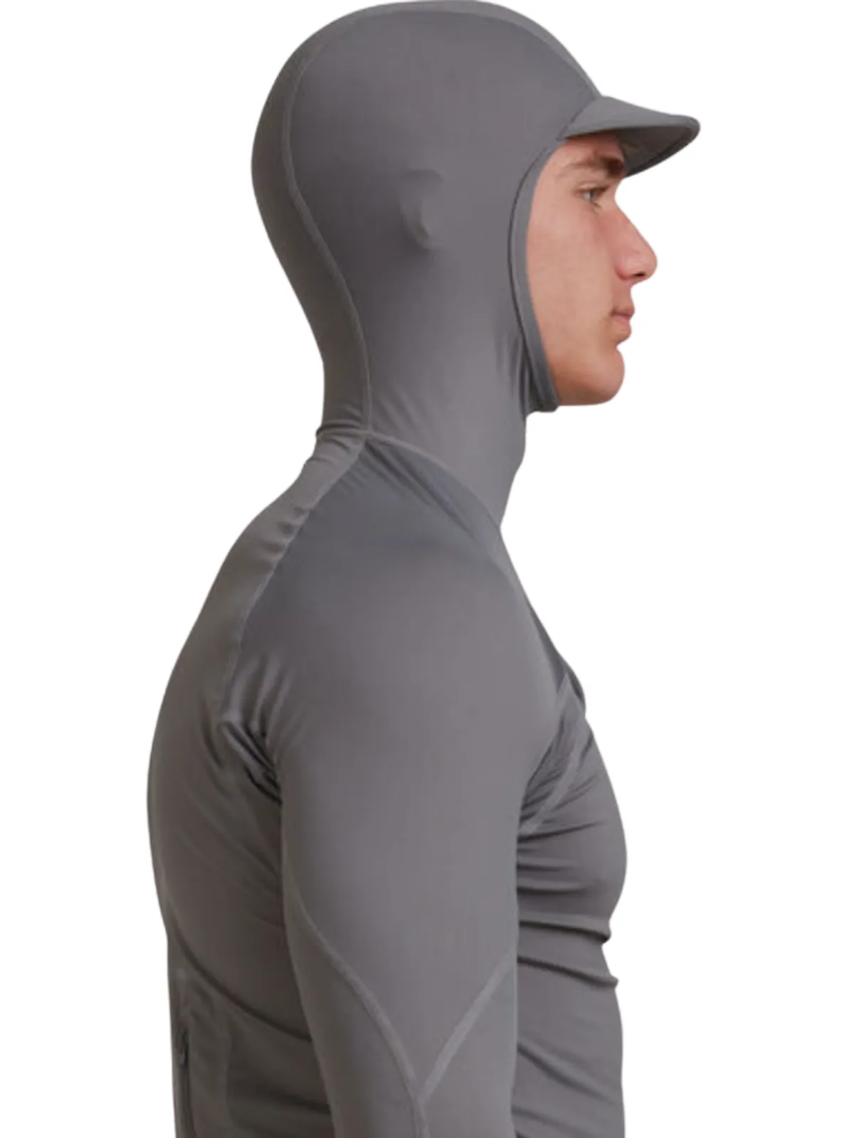 Men’s Hoodie Charcoal Grey with UPF 98 sun protection and fast-drying performance