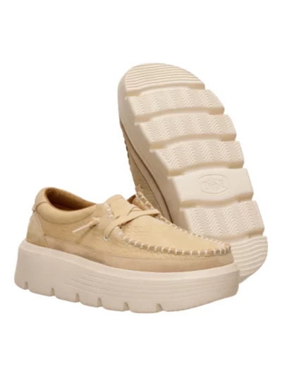 Hey Dude Austin Edge Ox Nubuck Light Tan ladies footwear