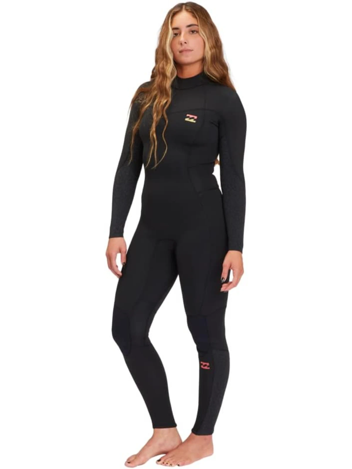 3/2mm back zip wetsuit with PRO STRETCH recycled fabric and flatlock stitching