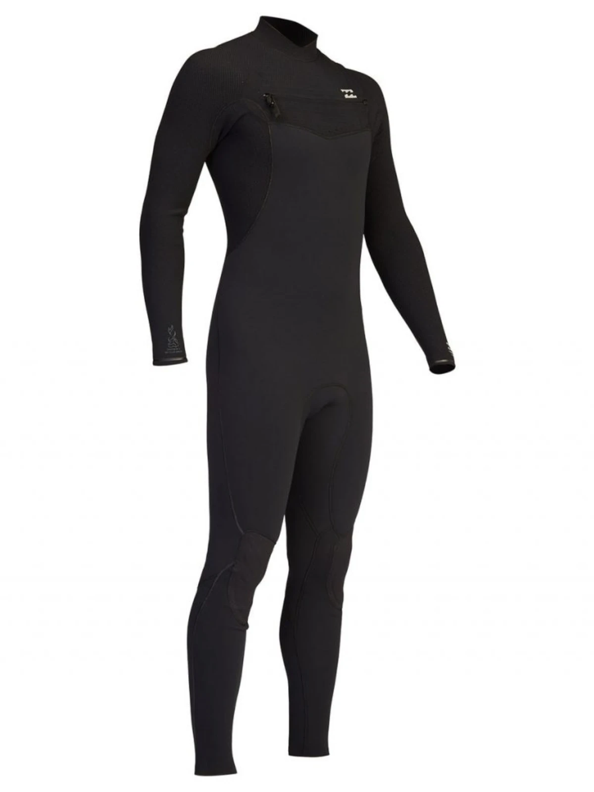 Billabong 4/3 Furnace Comp Chest Zip Full Wetsuit in black