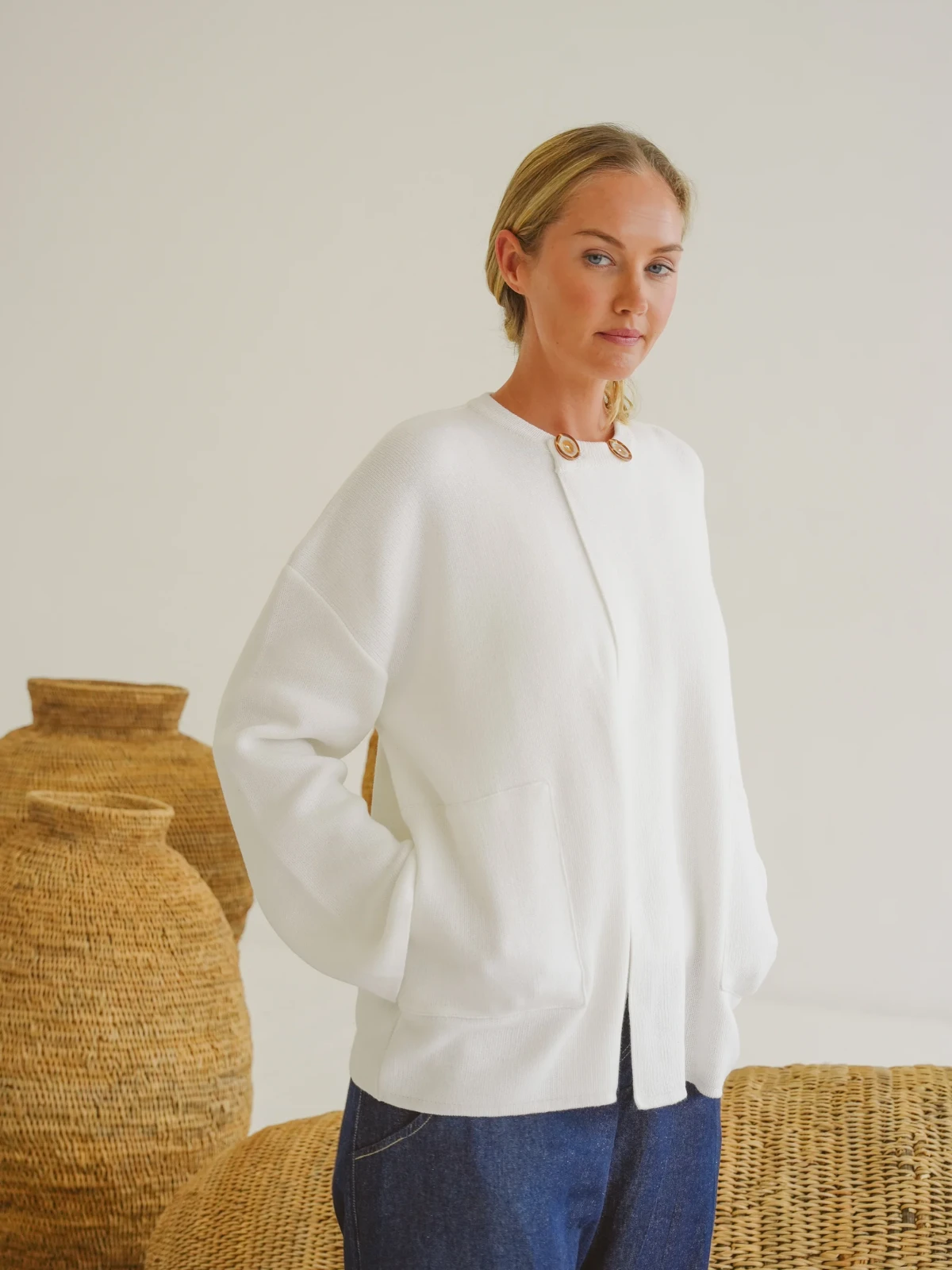 Just Cruizin Ladies Jacket - Sally Cotton Knit Jacket | Wetsuit