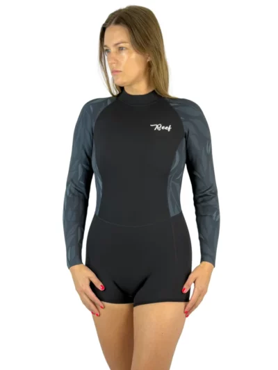 Reef Ladies Capsule 1mm long sleeve neoprene wetsuit for warm water surfing and swimming