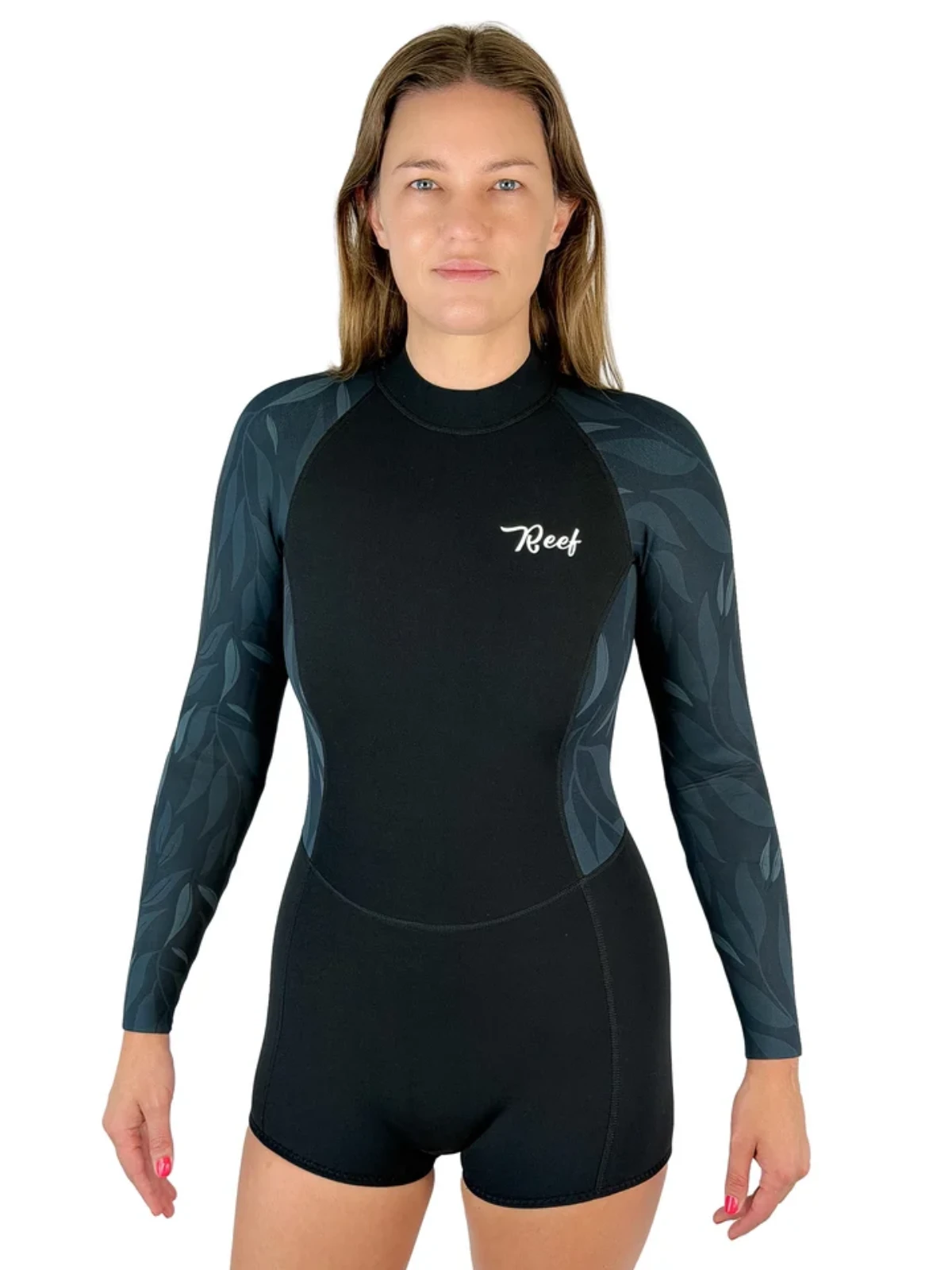 Reef Ladies Capsule 1mm long sleeve neoprene wetsuit for warm water surfing and swimming